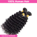 LIVIA Deep Wave 3 Bundles Unprocessed Virgin Human Hair Weave