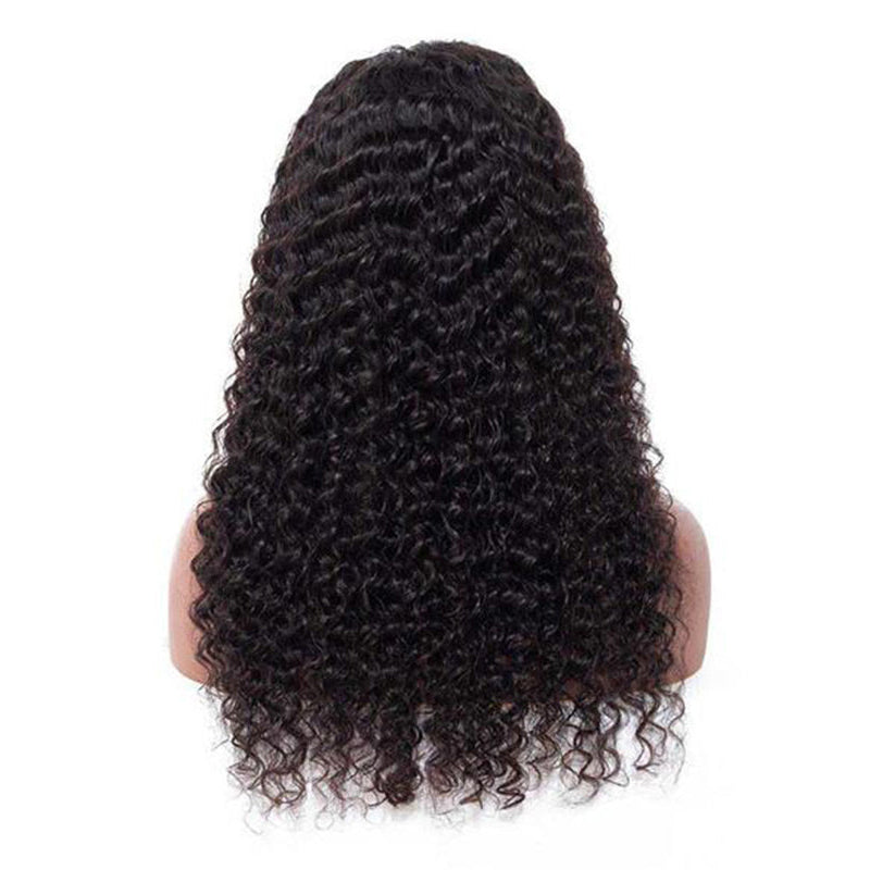 LIVIA Deep Wave Full HD Lace Wig 14-30Inch Natural Black Human Hair Pre Bleached Knots Wig