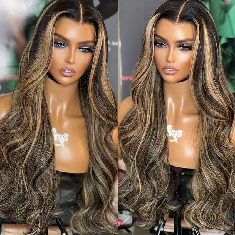 LIVIA Full Size™ 13x6 HD Lace Frontal Balayage Highlight Loose Body Wave All Pre Styled Wig