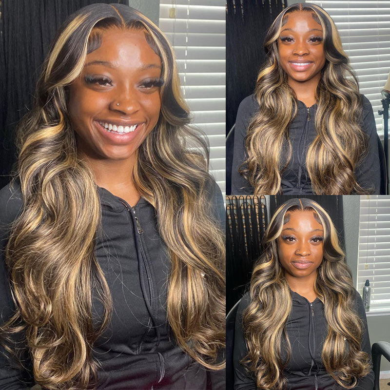 LIVIA Full Size™ 13x6 HD Lace Frontal Balayage Highlight Loose Body Wave All Pre Styled Wig