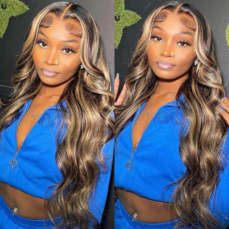 LIVIA Full Size™ 13x6 HD Lace Frontal Balayage Highlight Loose Body Wave All Pre Styled Wig