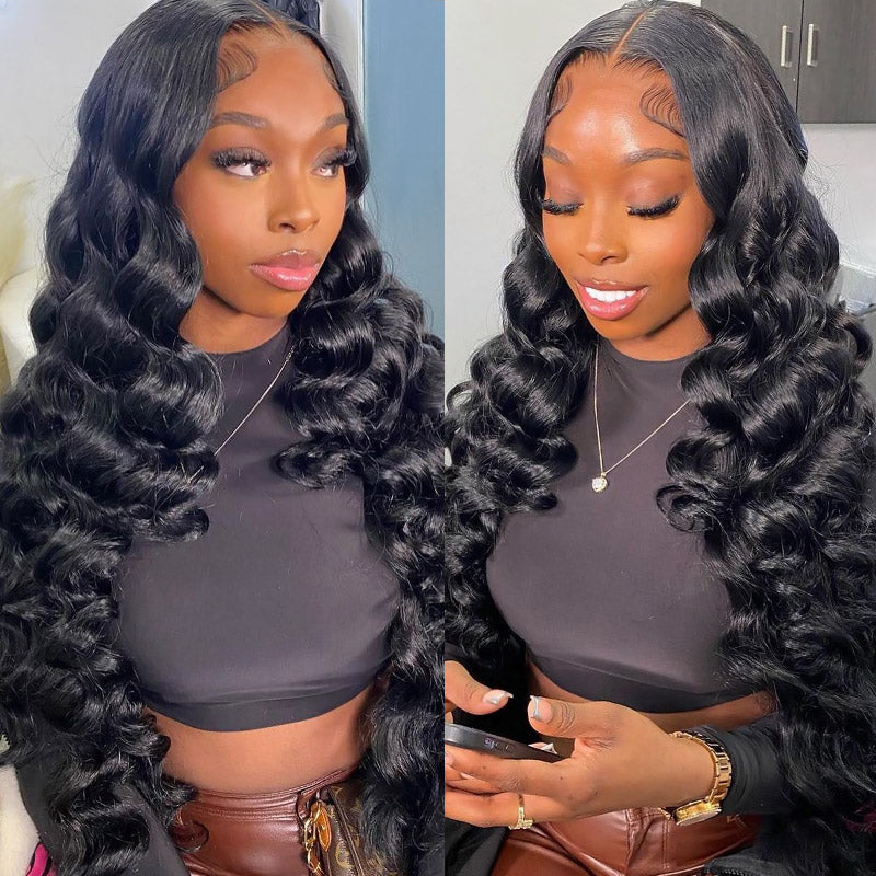 LIVIA Full Size? 13x6 HD Lace Frontal Loose Deep Wave Human Hair All Pre Styled Wig