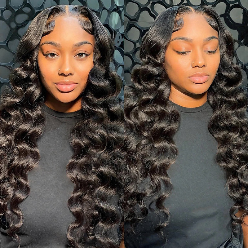 LIVIA Full Size? 13x6 HD Lace Frontal Loose Deep Wave Human Hair All Pre Styled Wig