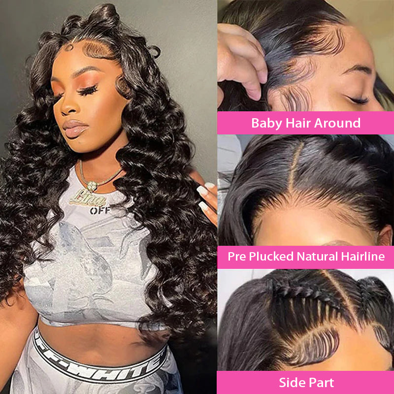 LIVIA Full Size? 13x6 HD Lace Frontal Loose Deep Wave Human Hair All Pre Styled Wig