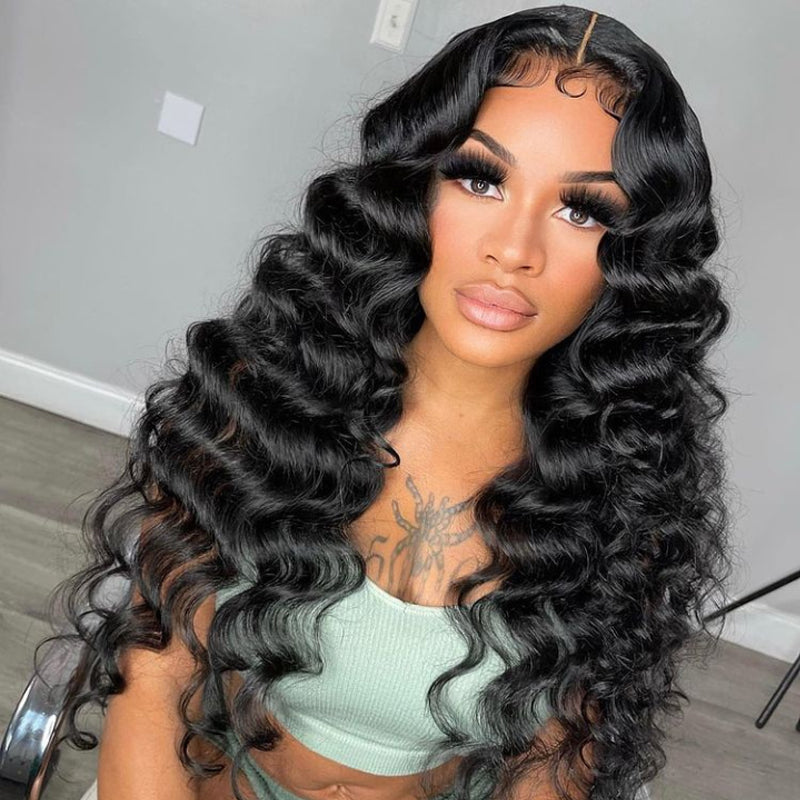 LIVIA Full Size? 13x6 HD Lace Frontal Loose Deep Wave Human Hair All Pre Styled Wig