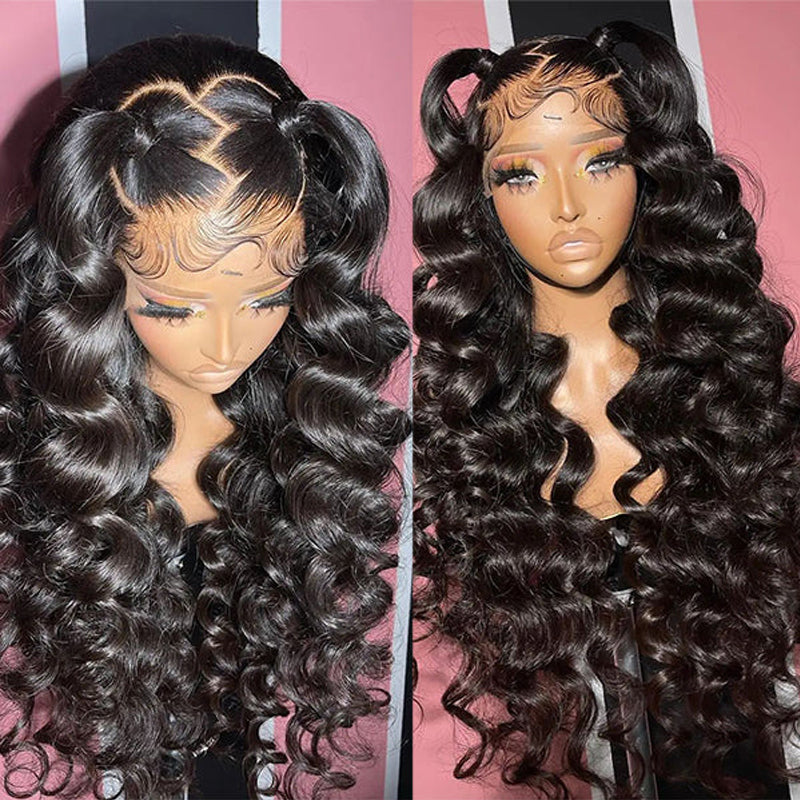 LIVIA Full Size? 13x6 HD Lace Frontal Loose Deep Wave Human Hair All Pre Styled Wig