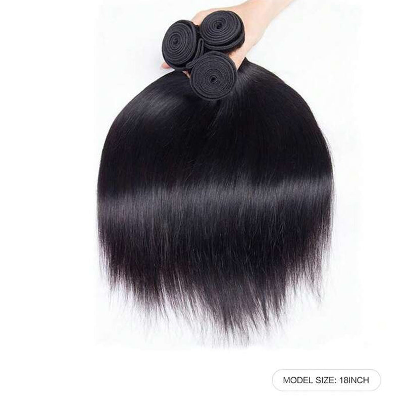 LIVIA Straight 3 Pcs Bundles Natural Black Human Hair