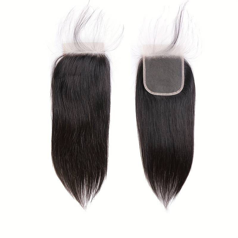 LIVIA Straight 3 Pcs Bundles Hair Weft With 5x5 HD Lace Closure Human Hair