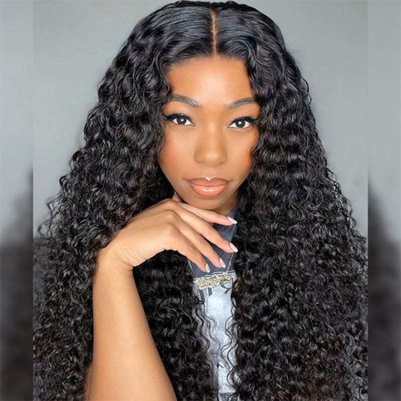 LIVIA  Pre Styled 5x5 HD Lace Curly/Water/Deep Wave 3D Dome Cap Wig Glueless Wig Human Virgin Hair
