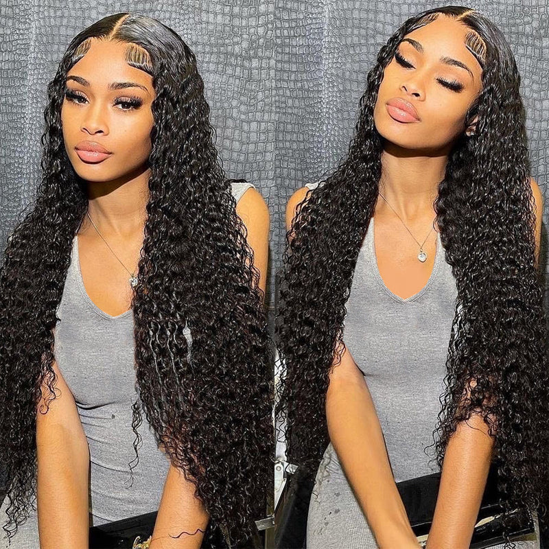 LIVIA 13x4 Curly Full HD Lace Frontal Pre Bleached Knots Human Hair Wig Beginner-Friendly